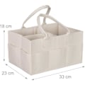 Miniatyrbillede 4 af 5: Baby Caddy 11 rum inddelt aftagelig ruminddeling bærbar ble taske beige