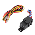 Miniatyrbild 5 av 5: 5-i-1 12V LED-omkopplare Tändningsbrytarpanel med Motorstartknapp för Racingbil RV Lastbil Röd