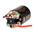 Pikkukuva 4 / 5: 320A ESC + 540 Harjattu Moottori 1/10 RC-autolle Axial SCX10 90046 TRX4 D90 Redcat, 45T