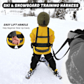 Miniatyrbilde 2 av 5: Ski- og snowboardtreningssele for barn, småbarns skisele med avtakbar line for hastighetskontroll og opplæring for nybegynnere, skitilbehør
