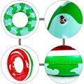 Miniatyrbillede 5 af 5: Pool Float til Voksne, Oppustelig Pool Float Tube, Pool Svømmering, Vand Sjov Stor Oppustelig Sommer Strand Svømning Flåde Børn Og Voksne.