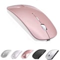 Miniatyrbillede 1 af 5: Bluetooth Mus Rechargeable Trådløs Mus Til Macbook Pro, Bluetooth Trådløs Mus Til Bærbar Pc Computer (Rosaguld)