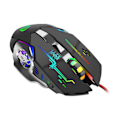 Miniatyrbillede 3 af 5: Professionel 3600dpi Trådløs Gaming Mus Led Lys Natglød Mekanisk Mus 6 Knapper Med Rgb Baggrundsbelysning Justerbar Usb Mus