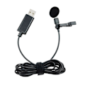 Miniatyrbillede 3 af 5: USB Mini Bærbar Klips-på Lapel Lavalier Knaphuls Mikrofon Ledningsforbundet Mikrofon Til PC
