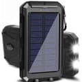 Ny Solcellsladdare - 20 000 mAh - Svart 250