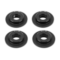 Miniatyrbilde 1 av 5: 4 Pakning Felg Adapter Skiver Aluminium Legering Sterk og Holdbar Hjulnav Adapter for TRAXXAS UDR 1/7 RC Bil Svart