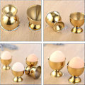 Miniatyrbilde 2 av 2: 6 stk Eggestativ Rustfritt Stål Eggkopp Gull Egg Holder Eggbrett Eggbrett For Barn Påske Egg