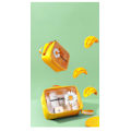 Miniatyrbillede 2 af 2: Gul Lille 20*8*16 cm PVC Lille Tusindfryd Transparent TPU Kosmetikpose Doven Bærbar Opbevaringspose Kosmetik Vaskpose