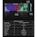 Pikkukuva 2 / 5: USB-johdotettu ohjelmoitava sateenkaaren RGB-taustavalaistu langallinen PC-peliklaviatura
