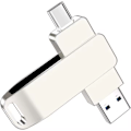 Pikkukuva 1 / 4: USB-C-muistitikku: OTG USB 3.0 + USB-C-muistitikku 2-in-1, nopea metallimuistitikku tyypin C 512GB