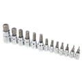 Miniatyrbilde 2 av 4: Firkantpipe Hex Bit Socket Sett 1/4in 3/8in 1/2in Bilvedlikehold Reparasjon med Verktøykasse