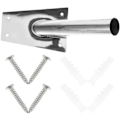 Miniatyrbild 3 av 3: 1 Set Flaggstångshållare Väggfäste Flaggstångshållare Aluminiumlegering Metallfäste
