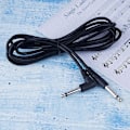 Miniatyrbilde 5 av 5: 6,35 mm hannkontakt 1/4 tommers instrumentkabel for elektrisk gitar
