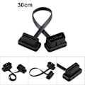 Pikkukuva 5 / 5: Auton OBD2-jatkokaapeli 16-nastainen uros-naaraskytkin 30 cm / 12 tuuman pituus