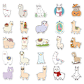 Miniatyrbillede 5 af 5: Alpaca Bagage Stickers - Nemt at Sætte På Kufferter, Motorcykler, Skateboards, Guitarrer, Graffiti Stickers, Skoleartikler