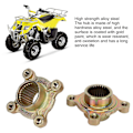 Miniatyrbild 4 av 5: 2 st Hjul Bakaxelnav 28 Tand Spline 4 Bultar för 50CC 110CC 150CC Fyrfyrhjuling ATV Go Kart