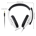 Miniatyrbilde 4 av 5: 3,5 mm hodetelefoner, kablede, over-ear, stereo surround-lyd, støydemping, mikrofon, hodesett for PC