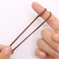 Miniatyrbillede 4 af 4: Ensfarvet læderrem ruskind snøre DIY