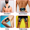 Miniatyrbillede 4 af 5: 2 stk. Ems Gynecomastia Reductions Massage, Bærbar Elektrisk Ems Nakkemassager, Cervikal Massage Til Smertelindring