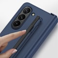Pikkukuva 5 / 5: Z Fold 5 -kotelo, Ohut PC-mattainen, tuntuu nahkaiselta, iskunkestävä kotelo Samsung Galaxy Z Fold 5:lle, S-kynän pidike ja näytönsuojus