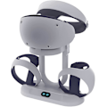 Pikkukuva 4 / 5: PS VR2 Latausasemajalusta PS VR2:lle, VR-kuulokkeiden näyttöjalustalla ja LED-ilmaisimilla