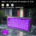 Miniatyrbillede 5 af 5: 100W LED UV Spotlight Sort Lys IP65 Vandtæt, UV LED Lys, Effektbelysning til Akvarium, Fest, Fluorescerende Farve, Fluorescerende...