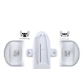 Miniatyrbilde 2 av 5: Laderstativ for PS5 Slim, Vertikal Stativ med Kjøleventilator og Dobbel Kontrollerladerstasjon for PS5 Slim, med RGB LED-lys
