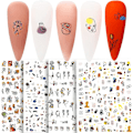 Miniatyrbild 3 av 5: Nageldekorationsstickers DIY Nagelkonst Dekoration 3D Nagelkonst Dekaler Laser Luminous Fjäril Jul Snöflinga Lönn Nagelkonst Mönster, Självhäftande Nagel A