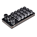 Miniatyrbillede 3 af 5: 15-Tast Macro-Programmerbart Tastatur Mini Mekanisk Gaming Macro Tastatur 3 Knob KeyPad Hot Swap Gaming Tastatur