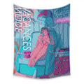 Miniatyrbillede 1 af 4: Wekity Anime Tapestry Æstetisk Kunst Hjem Baggrundstof Dekoration Gave Boho Tapestry til Stue Soveværelse Dekoration (614-21, 39 X 59 tommer)