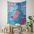 Miniatyrbillede 4 af 4: Wekity Anime Tapestry Æstetisk Kunst Hjem Baggrundstof Dekoration Gave Boho Tapestry til Stue Soveværelse Dekoration (614-21, 39 X 59 tommer)