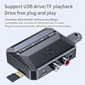 Miniatyrbillede 3 af 5: Bluetooth-modtager, Bluetooth 5.3 Aux-adapter til bil, trådløs lydmodtager til hjemmestereo