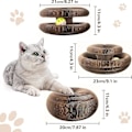 Miniatyrbild 4 av 4: Kattklösbräda med leksak - Interaktiv katt leksak, Katt Slipande Klösbräda, Vikbar