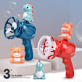 Miniatyrbild 2 av 5: 1 Set 100ml Bubbelmaskin Djurtema Kul med Vattenbricka Skapa Atmosfär Dinosaurier Kor Fläktformad Bubbelblåsare Utomhusleksak