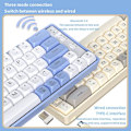 Miniatyrbillede 5 af 5: Langtu GK65 Mekanisk Tastatur Trådløst Spil Tråd Bluetooth 2.4g 3-tilstande Spilcomputer Til Gamer Bærbar Computer