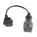 Miniatyrbillede 4 af 5: 12-polet til 16-polet OBD2-stikkabel OBDII-adapter Biltilbehør
