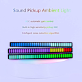 Miniatyrbild 3 av 5: RGB Ljudkontroll Pickup Rytmljus Färgglad LED Ambient Strip Ljus Med 32 Bitars Musiknivåindikator