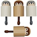 Miniatyrbild 1 av 5: 4-pack Ekorreformade Självhäftande Väggkrokar Söta Cartoon Djur Väggkrokar för Barnrum Vardagsrum Sovrum Heminredning