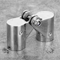 Miniatyrbilde 4 av 4: 2 stk. Foldbare Rotasjonskoblinger i Rustfritt Stål Marine Båt Rekkverk Rør Tilbehør 25mm / 0.98in