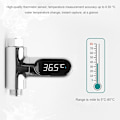 Miniatyrbild 1 av 4: LED Digital Termometer Badrum Duschblandare 360 Grader Rotera Realtids Temperaturövervakning
