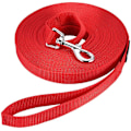 Miniatyrbilde 1 av 5: Veeki Hundetreningsline Lang Line Valpe Lydighet Tilbakekalling Leie For Hunder  Flott For Lek Camping Strand Hage (l 30ft, Rød)