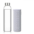 Miniatyrbild 1 av 5: Karaff 360 ml med Sleeve och Rostfritt Stål Lock - Läckagesäker, Återanvändbar, Perfekt för Resor och Förvaring av Drycker, Juice, Smoothie, Kombucha, Kefir