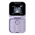 Miniatyrbild 1 av 6: Mini Flip FM-radio Röst Snabbval Vibration 2 SIM-kort Liten Display Vikbar (Lila)