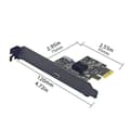 Miniatyrbillede 4 af 5: Højhastigheds PCIE X1 til Type C USB Hub med 10 Gbps Data-grænseflader til stationære computere