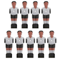 Miniatyrbillede 1 af 3: 9 stk Bordfodbold Fodboldmand Udskiftning Fodboldbord Dele Fodbold Fodbold Udskiftninger