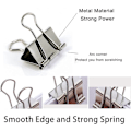 Miniatyrbillede 2 af 5: Ekstra Store Binderclips 1,25 Tommer (20 Pak), Store Papirklemmer til