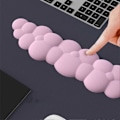 Miniatyrbilde 4 av 4: Sky Mousepad med Håndleddstøtte - Søt, Lindrer Tretthet, Myk, Forhindrer Deformasjon, Minnefoam Håndleddstøtte, Tastatur Håndleddstøtte, Rosa