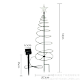 Miniatyrbilde 4 av 5: Solcelled Juletre med 8 Moduser - Hagebelysning for Festligheter, Hage, Hagegård, Landskapsdekorasjon, Jerndeler, Varmt Hvit Lys