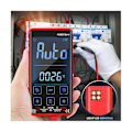 Miniatyrbild 2 av 5: Smart Touch Screen Digital Multimeter DC/AC 10A Multimetor Transistor 9999 Counts True Rmsauto Range FS8233PRO