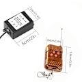 Miniatyrbillede 4 af 5: DC12V Hjem LED Strip Light Controller IR RGB Led Strip Fjernbetjening med 4 Taster Professionel Strip Light Controller